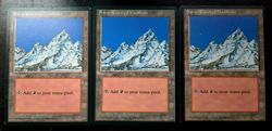 4x Snow-Covered Mountain x4 Ice Age MTG + *BONUS FULL ART* + Fast Shipping! - Image 1