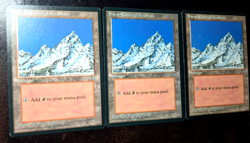 4x Snow-Covered Mountain x4 Ice Age MTG + *BONUS FULL ART* + Fast Shipping! - Image 2