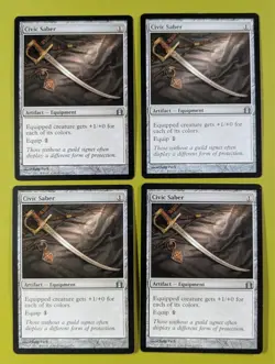 Civic Saber x4 Return to Ravnica 4x Playset Magic the Gathering MTG - Image 1