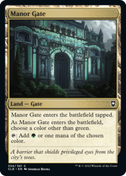 4 x Manor Gate - Commander Legends: Battle for Baldur's Gate - NM-Mint - MTG - Image 1