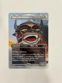 MTG Appa, the Vigilant 0062 Regular Borderless Avatar TLE NM - Image 1