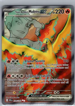 Team Rocket's Moltres ex 208/182 SV10: Destined Rivals - Pokemon Card - NM - Image 1