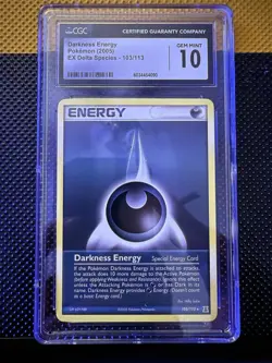 Pokemon TCG Darkness Energy 103/113 Delta Species 2005 Low Pop CGC GEM MINT 10 - Image 1