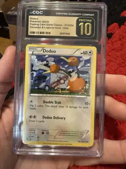 2023 POKEMON CLV EN #013 DODUO CGC PRISTINE 10 - Image 1