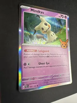 2023 Pokemon Mimikyu Trick or Trade Halloween Holographic Gray Border 97/193 - Image 2