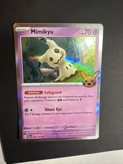 2023 Pokemon Mimikyu Trick or Trade Halloween Holographic Gray Border 97/193 - Image 5
