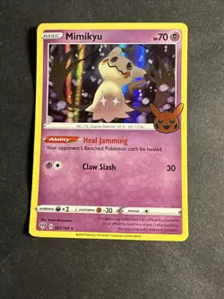 2022 Mimikyu Holographic Pokemon Sword Shield Trick or Trade Halloween 81 /172 - Image 1