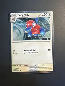 2023 Pokemon Scarlet Violet Cosmic Holographic Porygon 2 138 Black Star Promo - Image 1