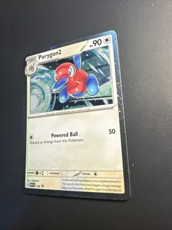 2023 Pokemon Scarlet Violet Cosmic Holographic Porygon 2 138 Black Star Promo - Image 3
