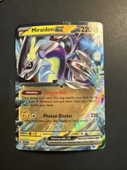 2023 Pokemon Miraidon ex SVP 28 Paldea Evolved Black Star Promo Holographic Holo - Image 1