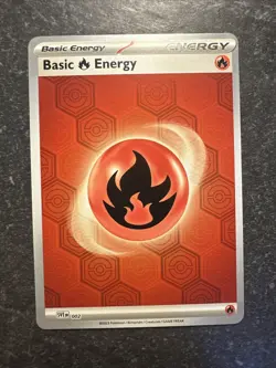 2024 Pokemon Scarlet Violet Shrouded Fable Energy Fire 2 Holographic Holo - Image 1