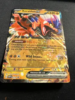 2023 Pokemon Koraidon ex SVP 29 Paldea Evolved Black Star Promo Holographic Holo - Image 4