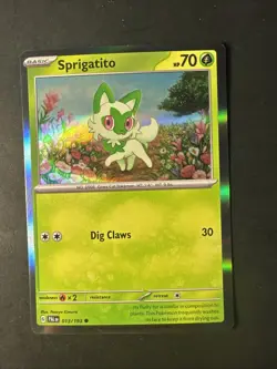 2023 Pokemon S&V Paldea Evolved Sprigatito 13 /193 Holo Rare Holographic - Image 1