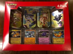 POKEMON TCG 4-PACK 151 MINI TINS SAMS CLUB EXCLUSIVE BRAND NEW - Image 1