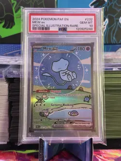 🫧2024 POKEMON PAF EN-PALDEAN FATES SPECIAL ILLUSTRATION RARE #232 MEW EX PSA 10 - Image 1