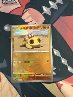 Hippopotas (Master Ball Pattern) 052/131 SV: Prismatic Evolutions NM Pokemon - Image 1
