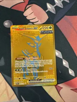 Iron Leaves ex 176/131 Prismatic Evolutions Hyper Rare Gold Pokemon TCG NM - Image 1