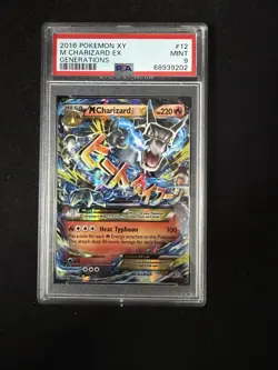 2016 POKEMON XY GENERATIONS #12 M CHARIZARD EX PSA 9 - Image 1