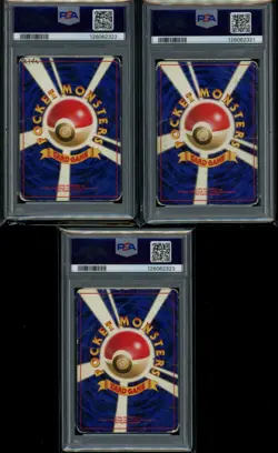 PSA 1 Sequential Set Articuno Zapdos Moltres Holo Japanese Fossil Pokemon 1997 - Image 2