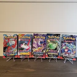 Scarlet & Violet Booster Pack Variety 5-Pack 💎SEALED💎 Pokemon TCG - Image 1