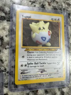 Pokemon TCG Vintage 2001 Neo Destiny Togepi 56/105 Non Holo - Image 2