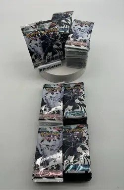 Lot of (160) Pokemon TCG Korean Black Bolt White Flare Booster Packs SEALED - Image 1