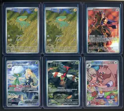 Lot of (6) Assorted Pokemon Cards Destined Rivals SIR Yanma Zamazenta Electrike+ - Image 1