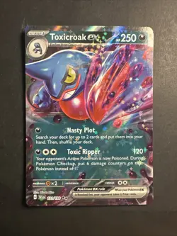 2023 Pokemon Scarlet Violet Toxicroak Ex 131 /198 Full Art Holo Rare Holographic - Image 1