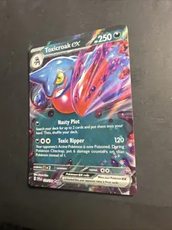 2023 Pokemon Scarlet Violet Toxicroak Ex 131 /198 Full Art Holo Rare Holographic - Image 3