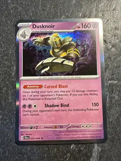 2024 Pokemon Scarlet Violet Shrouded Fable Dusknoir 20 /64 Holographic Holo - Image 1