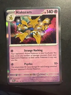 2024 Pokemon S&V Twilight Masquerade Holographic Holo Foil Alakazam 82 /167 - Image 1