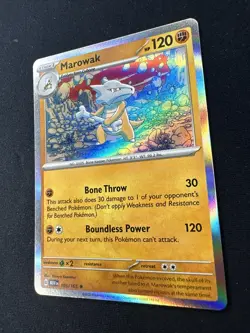 2023 Pokemon 151 Marowak 105 /165 English TCG Holographic Holo - Image 2