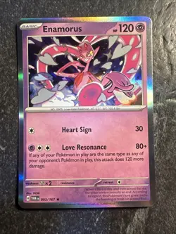2024 Pokemon S&V Twilight Masquerade Holographic Holo Foil Enamorus 93 /167 - Image 1