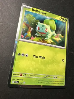 Bulbasaur 46 Pokemon Scarlet Violet Cosmic Holo Holographic Black Star Promo - Image 2