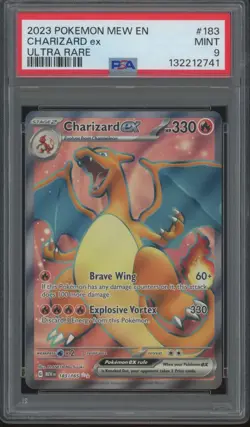 2023 Pokemon MEW EN Ultra Rare #183 Charizard ex Mint PSA 9 - Image 1