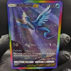 Pokemon Articuno Ex Pocket TCG Custom Made Fan Art Holo With Texture - Image 1