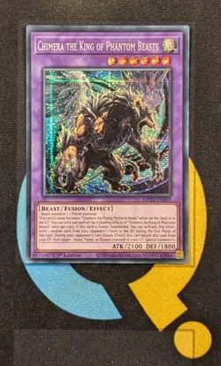 MP24-EN095 Chimera the King of Phantom Beasts Prismatic Secret Rare 1st YuGiOh - Image 1