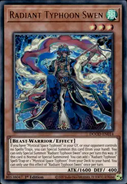 Radiant Typhoon Swen - Ultra Rare 1st Edition DOOD-EN014 - NM - YuGiOh - Image 1