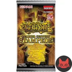 Yugioh Quarter Century Stampede Booster Pack 1st Edition New & Sealed - Image 1
