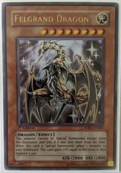 YuGiOh Felgrand Ultra Rare 1st Edition SDRL-EN001 - Image 1