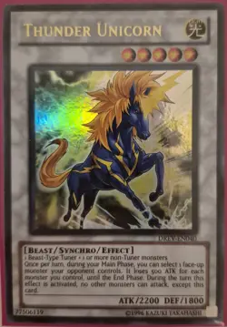YuGiOh Thunder Unicorn Ultra Rare DREV-EN040 - Image 1
