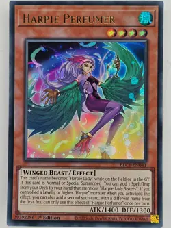 Yu Gi Oh - BLC1-EN041 Harpie Perfumer - Gold Ultra Rare - Image 1