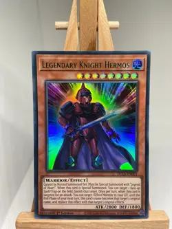 Legendary Knight Hermos - Green Ultra Rare 1st Edition DLCS-EN003 - NM - YuGiOh - Image 1