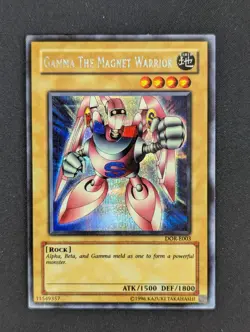 Gamma, der Magnet Krieger DOR-E003 Secret Rare Englisch NM YUGIOH - Image 1
