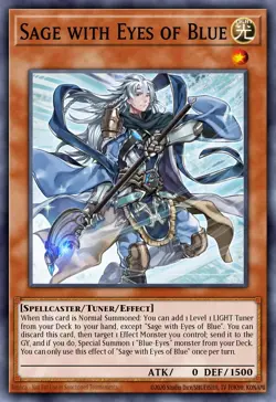 Yugioh RA04-EN266 - Sage With Eyes Of Blue - Platinum Secret Rare - Image 1