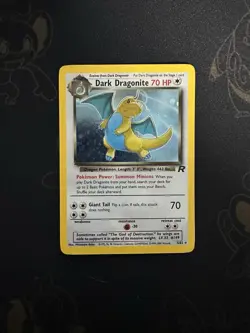 Pokemon Dark Dragonite Holo Rare TCG Card 5/82 With Dark Dragonaire And Dratini - Image 2