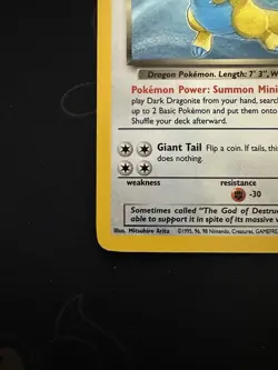 Pokemon Dark Dragonite Holo Rare TCG Card 5/82 With Dark Dragonaire And Dratini - Image 5