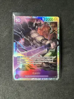 One Piece Romance Dawn Bandai Trading Card Kaido Secret Rare Foil OP01-094 - Image 1