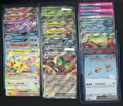 Lot of (25) Assorted Pokemon Cards Set Ex Cards w/ Pikachu Gengar Reshiram + - Image 1