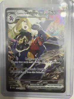 Pokemon TCG Cynthia's Garchomp EX Holo Card 232/182 Sv10: Destined Rivals NM - Image 2